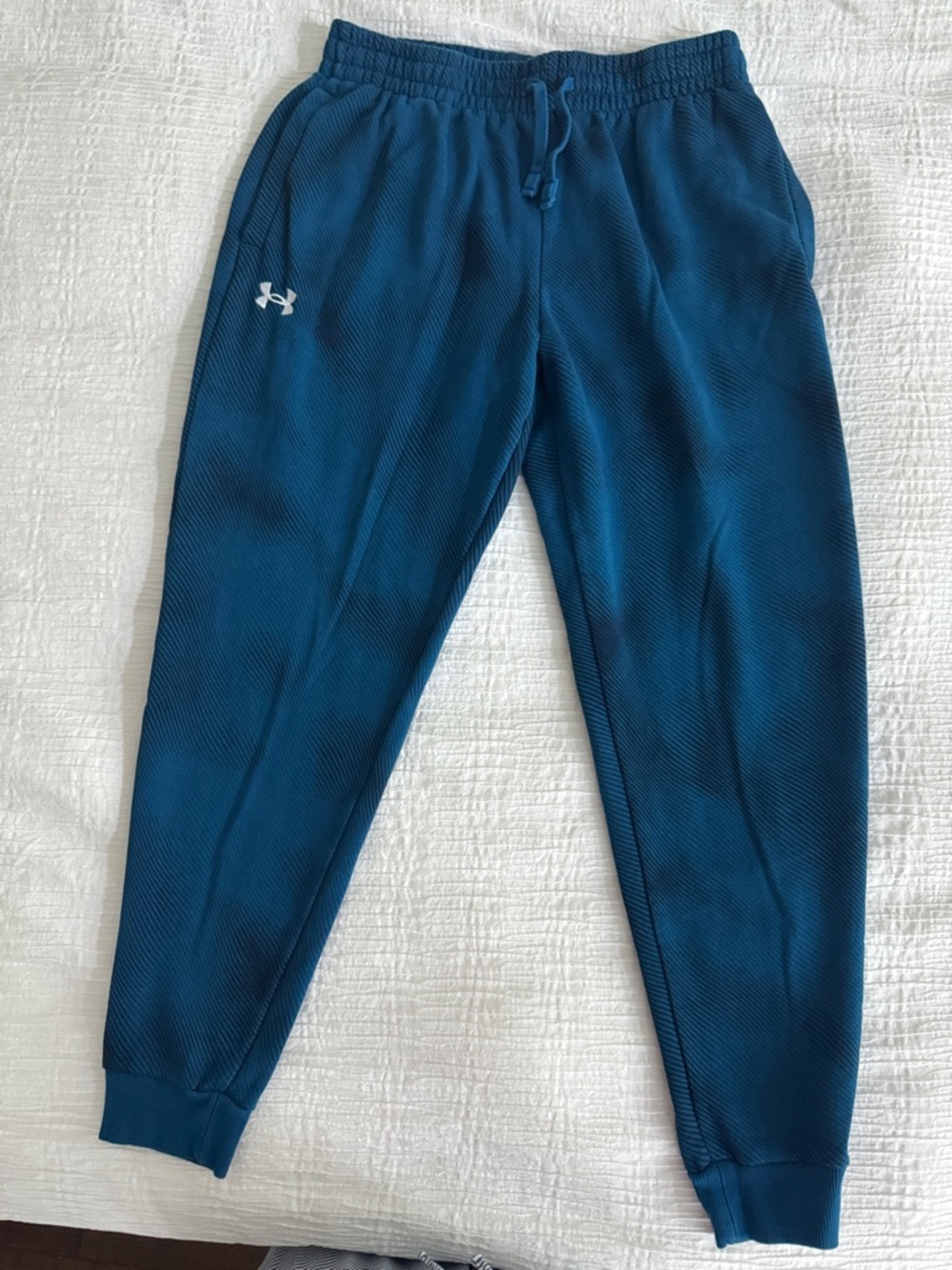 Under Armour Men’s Rival Fleece Printed Jogger - L, Varsity Blue